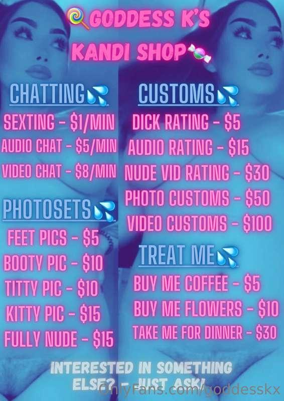 ## 🍭𝐌𝐘 𝐓𝐈𝐏 𝐌𝐄𝐍𝐔 𝐈𝐒 𝐇𝐄𝐑𝐄𝐄😏💦

🥵*****CONTRIBUTE WHAT YOU’D LIKE..