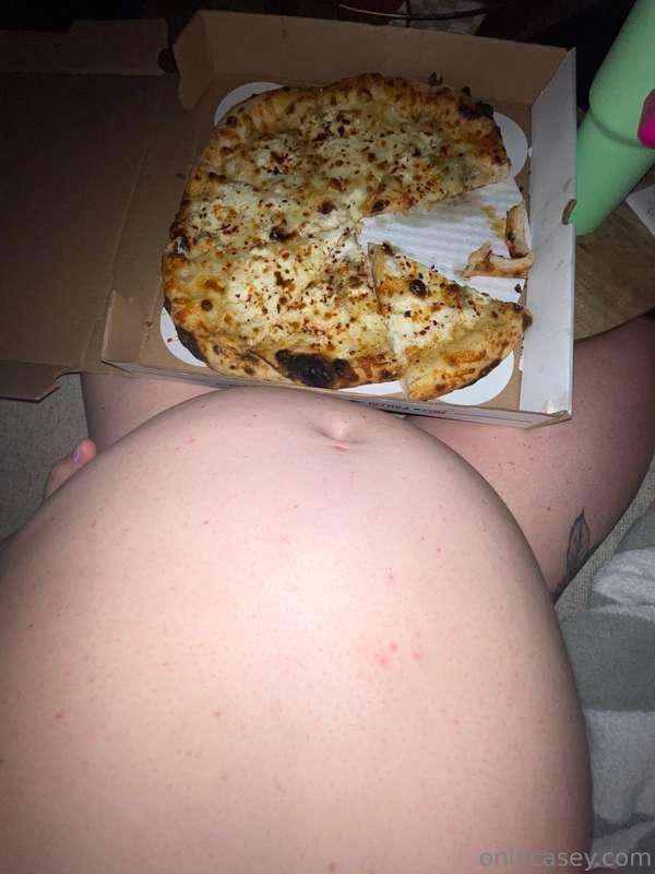 Big beached whale still stuffing her fat face bc she has no ..