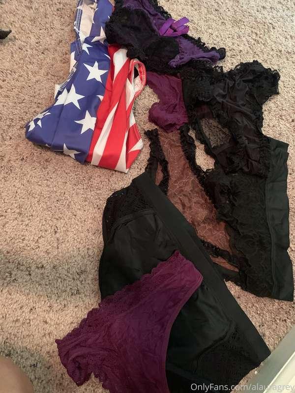 Panties and bathing suits too 🤗🥳