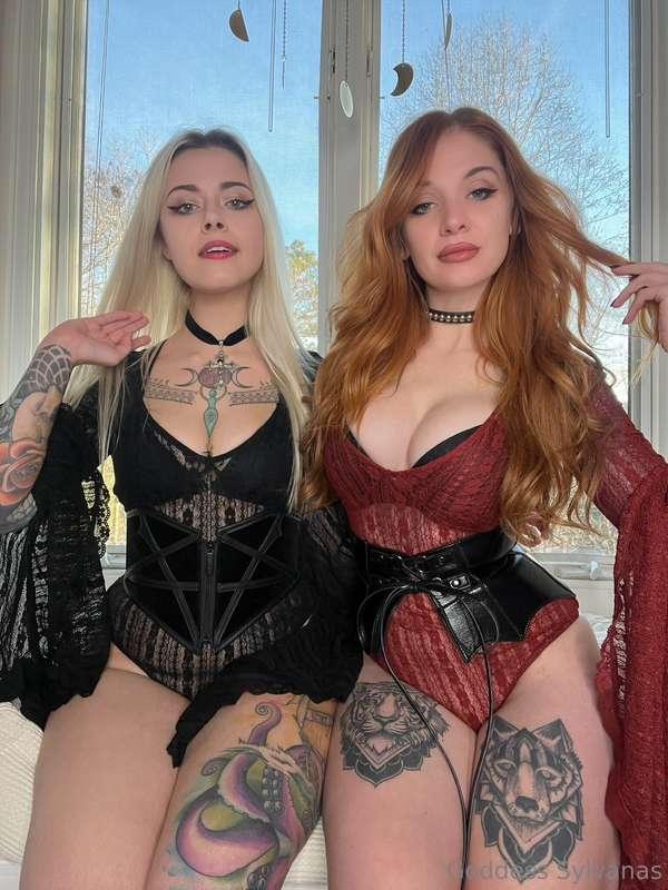 On your knees, and get ready to worship two Goddesses   @mis..
