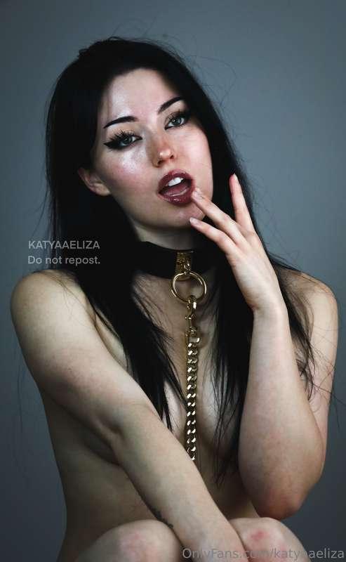 Kat on a leash hehe <3I was away from here yesterday so I wi..