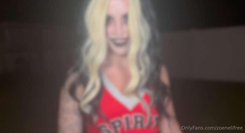 😈❗️ DEMON CHEERLEADER ❗️😈 POV: you go in your backyard to en..