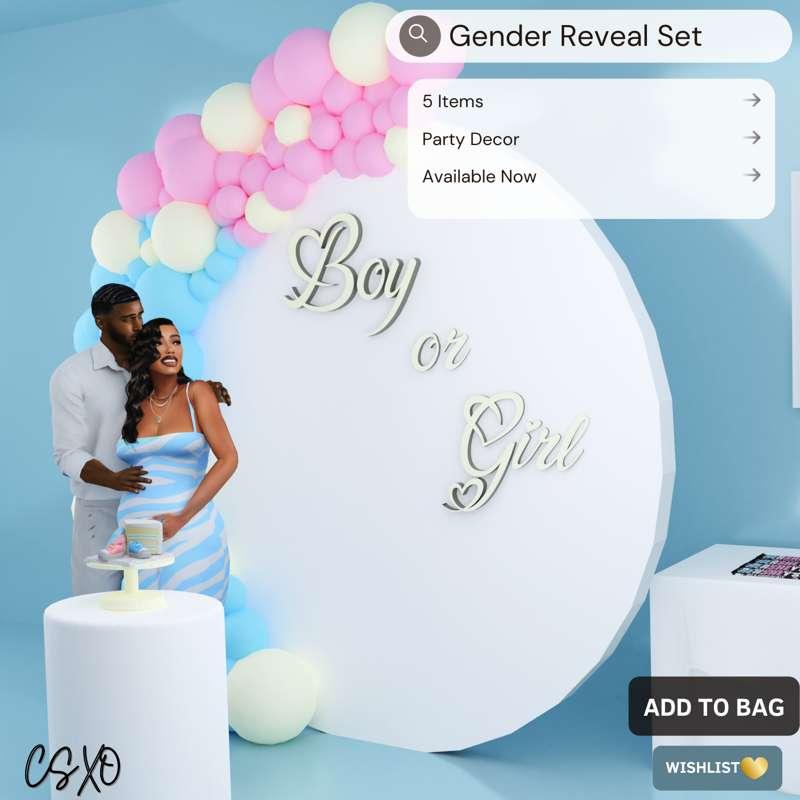 Gender Reveal Set 👶🏽