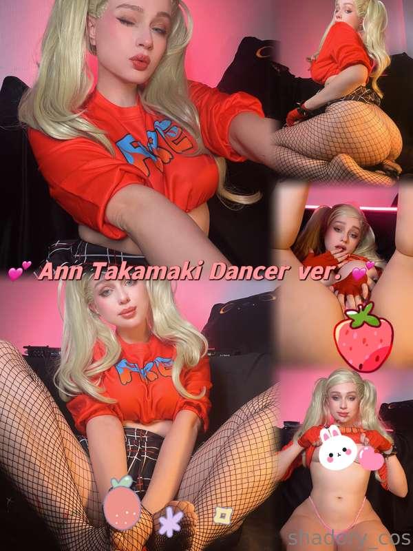 Super-hot and cozy photoset with Ann Takamaki dressed as a d..