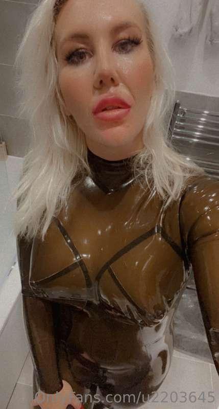 Trans black catsuit love. I just adore this colour!