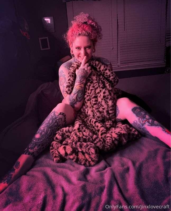 I got this new fuzzy coat from a friend and couldn't wait to..