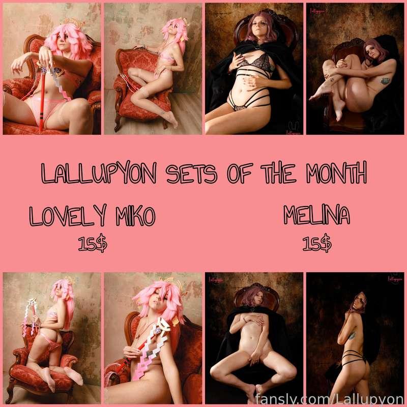 🇬🇧/🇮🇹
JULY SETS OF THE MONTH

🍭 LOVELY MIKO
47 HD photos (partial &amp; full nudes)
15$ for fans
30$ for followers

🍭 MELINA
349 HD pics (partial &amp; full nude)
15$ for fans
30$ for followers

Tip this post and get one or both!

⚠️ Sets will be sent as soon as tips will be processed by Fansly (10 days) to avoid scam ⚠️

SET DEL MESE DI LUGLIO

🍭 LOVELY MIKO
47 foto in HD (nudo parziale e integrale)
15$ per i fan
30$ per i follower

🍭 MELINA
34 foto in HD (nudo parziale e integrale)
15$ per i fan
30$ per i follower

Tippa questo post e prendine uno o entrambi!

⚠️ I set saranno inviati appena il tip verrà processato da Fansly (10 giorni) per evitare truffe ⚠️