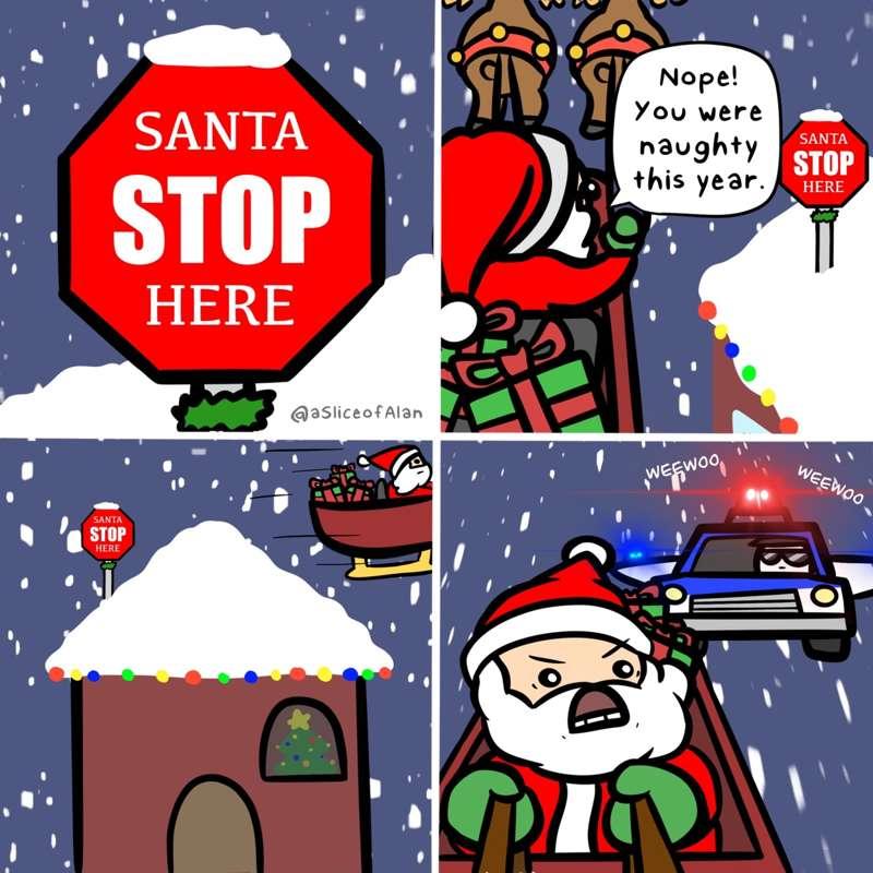 SANTA STOP HERE