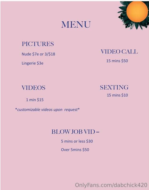 ✨ menu is up 😉