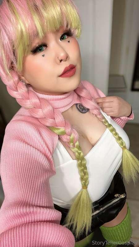 Did a casual cosplay of the love hashira Mitsuri! I went to ..