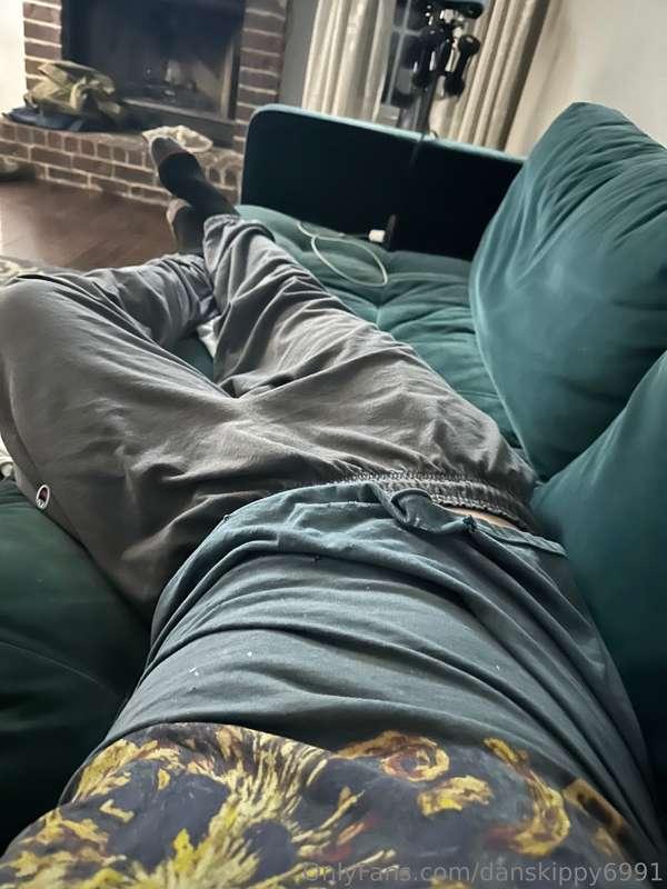 Just laying on the couch re watching new girl