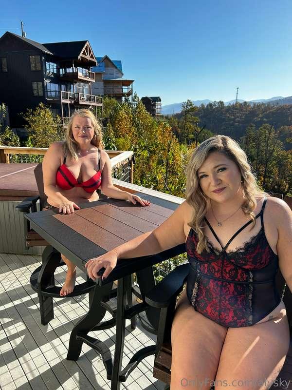 Such a beautiful view from the cabin! @amazonmama5