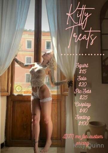 ***Kitty Treats - Tip Menu*** 💋

**Cum to my DMs & tip for a..