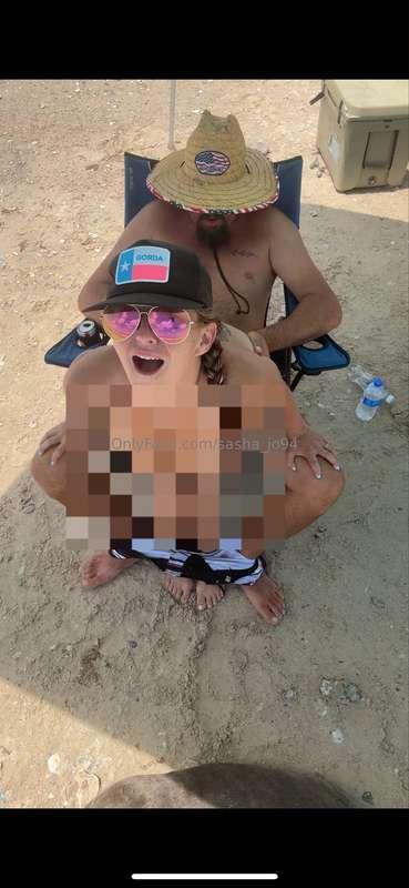 Gettin freaky on the beach 🫣 😈 