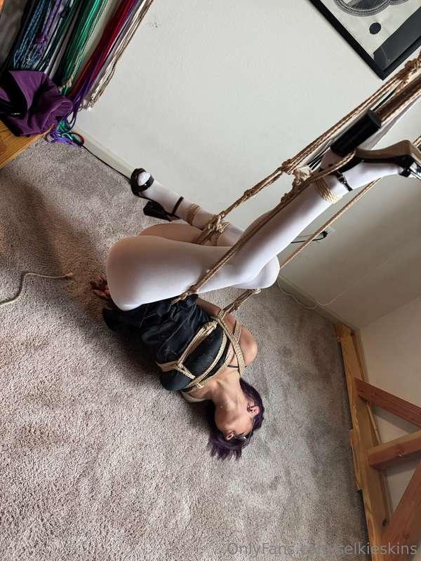 Delilah came over and had some white tights for meIm finally..