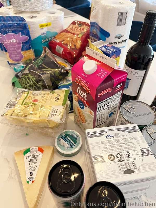Feeling accomplished after a large grocery haul… what will I..