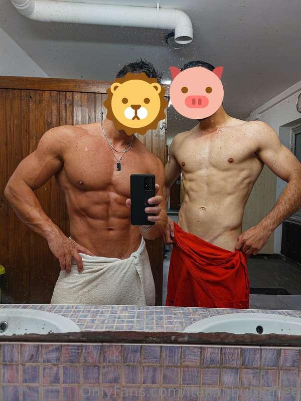 Sexy Workout with @thealphadude with white underwear and big..