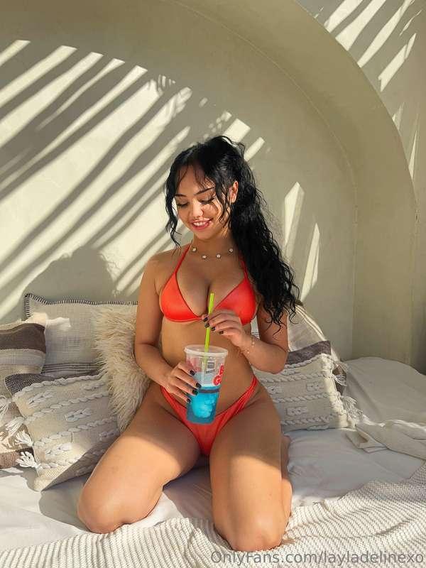 Want a little sip? 🥤