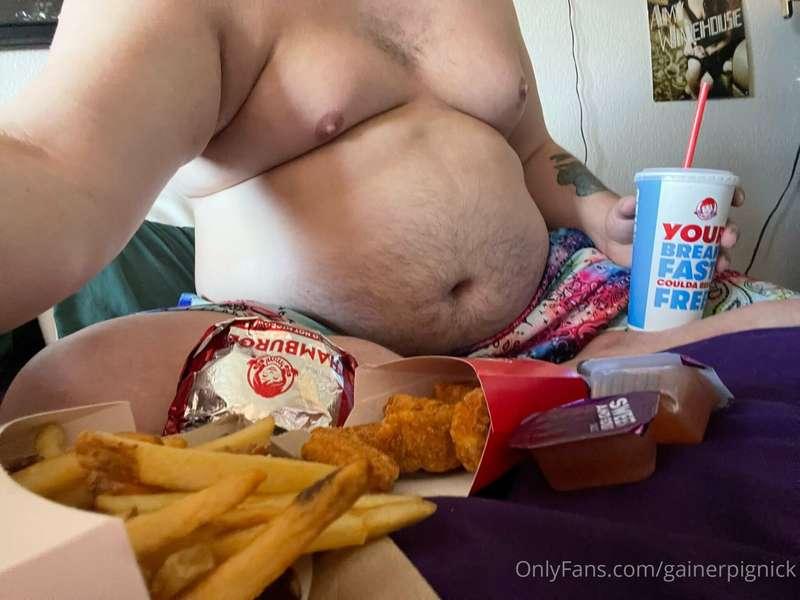 I have a weakness for fast food.