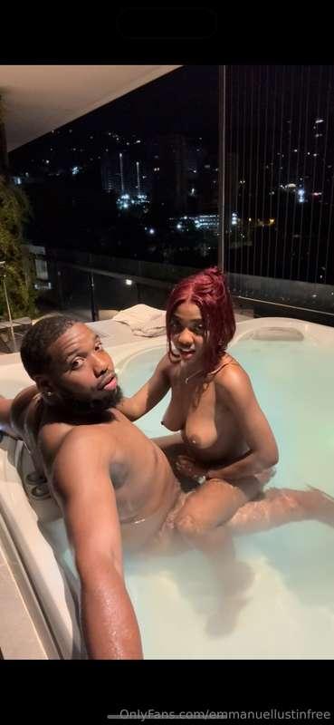 Jacuzzi with girlfriend # 9 , @vanequeen1 , posted on my mai..