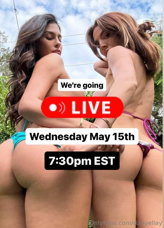 @amandatrivizas and I are sooo excited for our Live Tonight!..