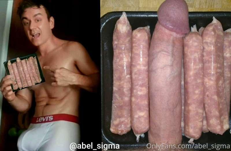 My big sausage with a lot of meat. Hungry?