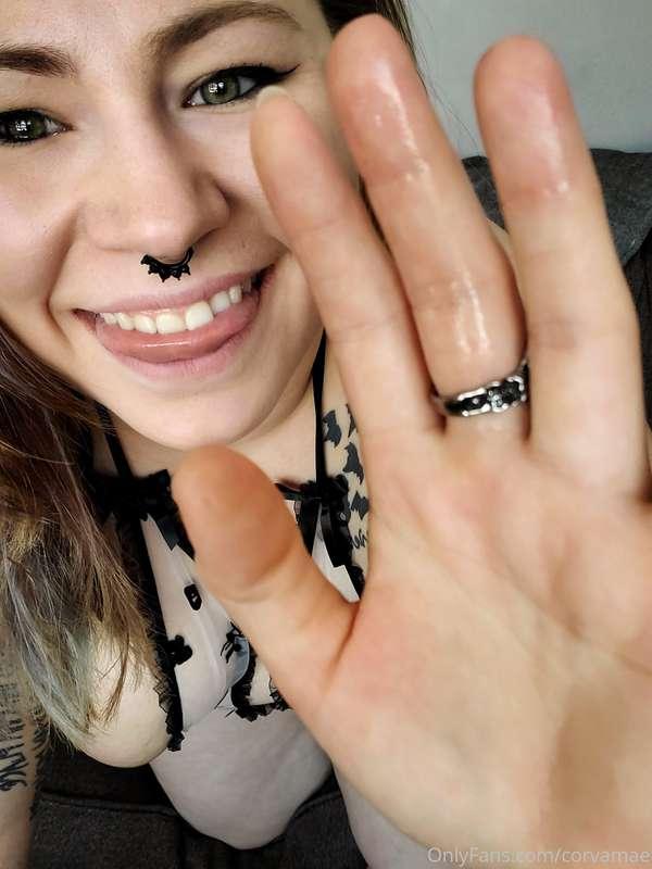 This sheer onesie made me feel so sexy, I just HAD to touch ..