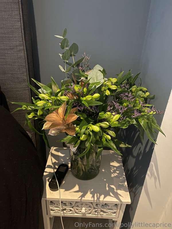 I really like it when I get flowers. But I would like it eve..