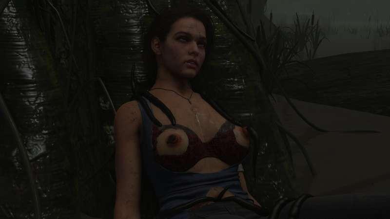 Jill Valentine invaded by swamp parasites part 2 (Commission) - Stronger lighting version // no watermark + bonus renders for tiers II+