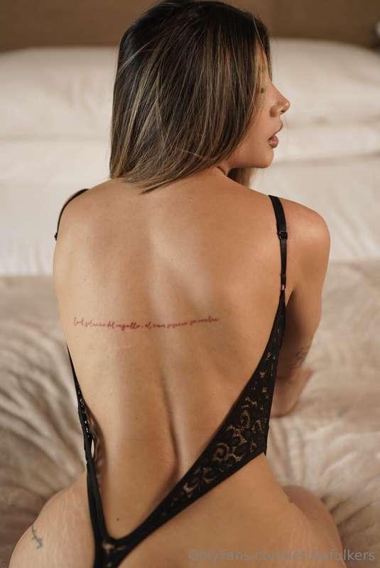 If you guess what is writing in my back let me know and mayb..