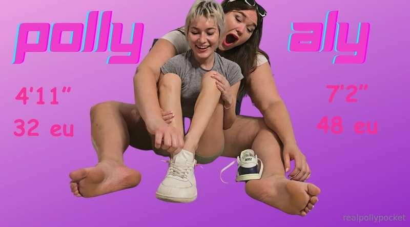 EXCLUSIVE ⭐️ ALY & POLLY SIZE COMPARISON (full length) ✨ the..