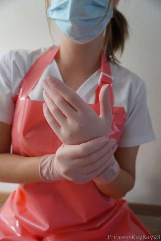 Oh the panic when the doorbell rings and I'm in full nurse m..