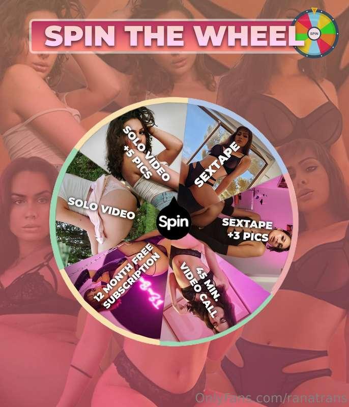 Here we go babe 😈😈***SPIN THE WHEEL*** I'll spin it for you ..