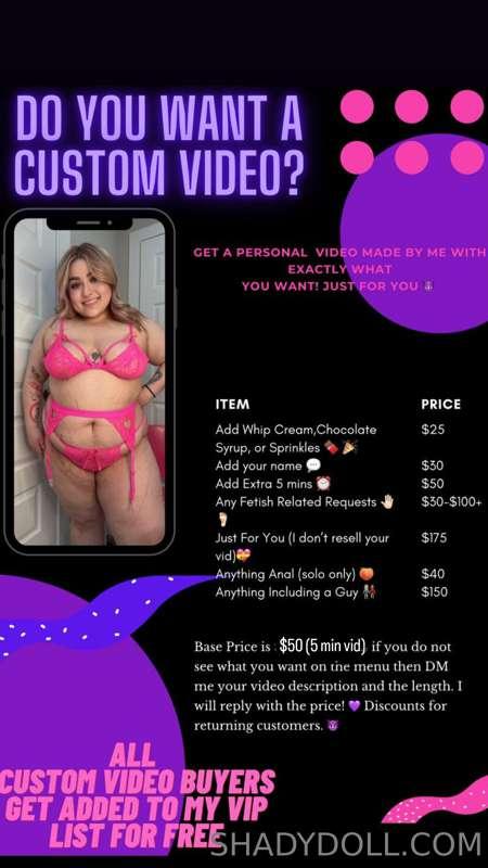 ***Want a custom video?***  😍 I pretty much do EVERYTHING! 🥵..
