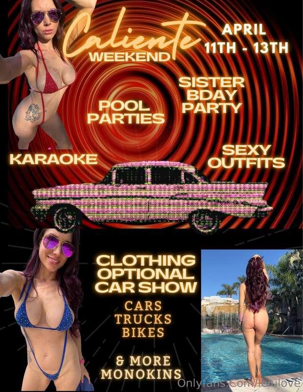 CLOSED!! 😘Warmer weather means NAKED ADVENTURES AT CALIENTE!..