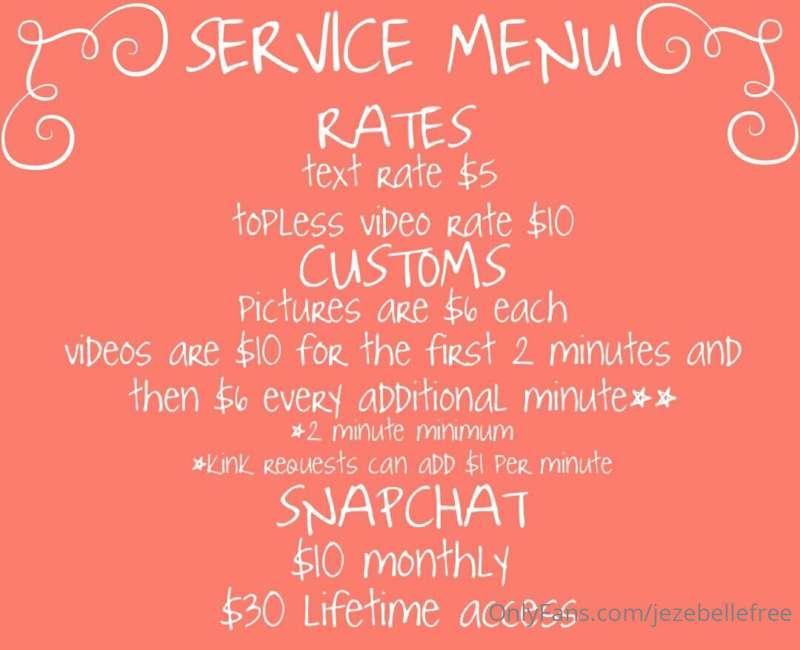 I made a service menu 💗💜 **swipe for sexting info** and dm i..