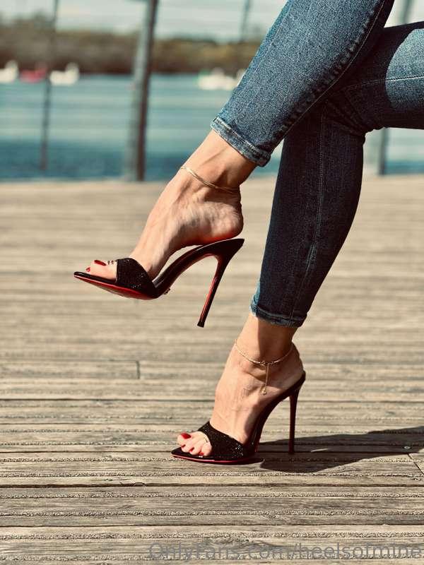 Jeans and mules…would you prefer stockings and mules?