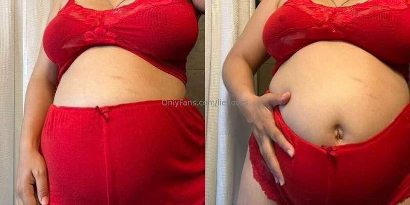 Before and after a whole day of eating 🥵❤️