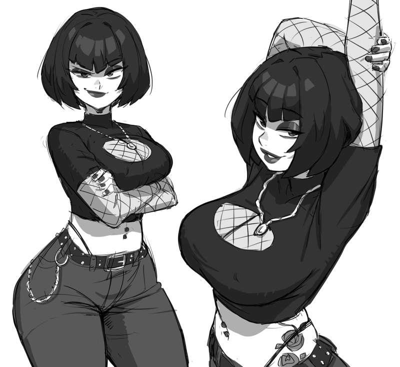 Goth doodles n such