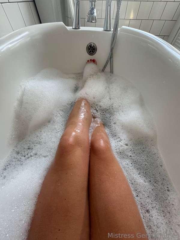 Hot and steamy soak after a long day!