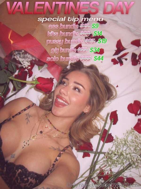 HAPPY VALENTINES!! 🫶🏼 heres my special menu for today and to..