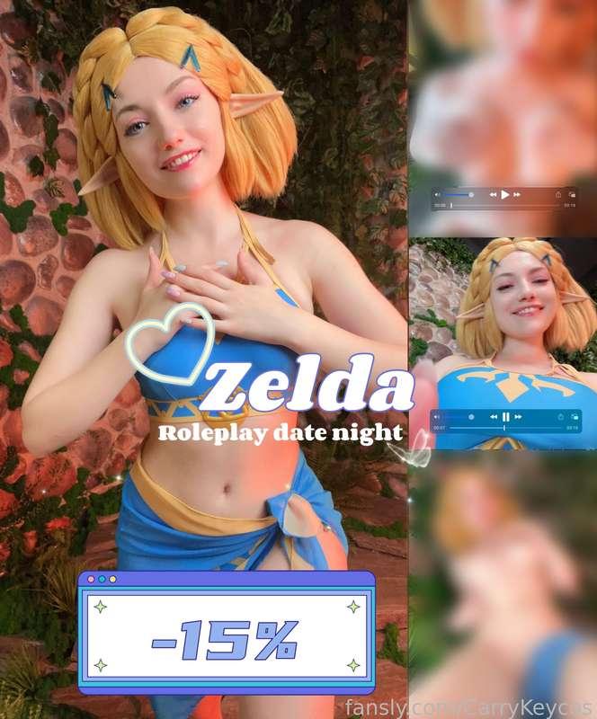 DATE NIGHTS ARE BACK
💖✨💖1st June💖✨💖
 ✨✨✨Zelda✨✨✨
💕 Lewd photo and video pack 🔥
 💕 Hot #roleplay texting to get you in the mood 💦

Tip $7 to this start to say YES to your Princess &lt;3

(Pov:) Princess Zelda embarks on a journey and You are chosen to accompany her as a guardian.
Spring sun, gentle wind and only two of you in a whole world 🍃 
The weather is so good that Zelda says you'll have a halt to relax and bask in the sun ☀️
She then changes into revealing swimsuit and asks you to join her😏 Will you? 🌸 