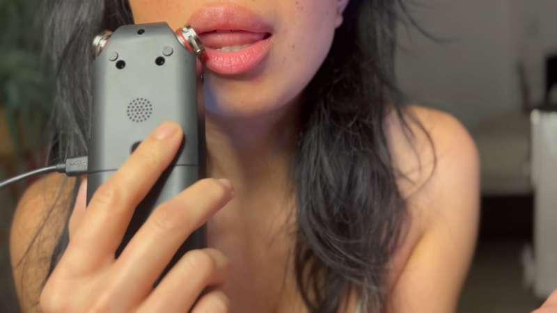 ASMR mic licking telling you how excited I am