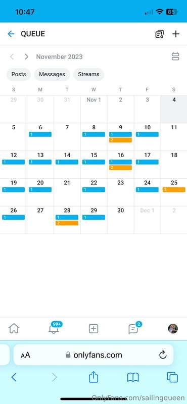 Just showing you what November holds! I have some scheduled ..