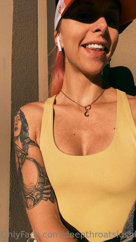 Going for a hike 💛 forever horny 💛