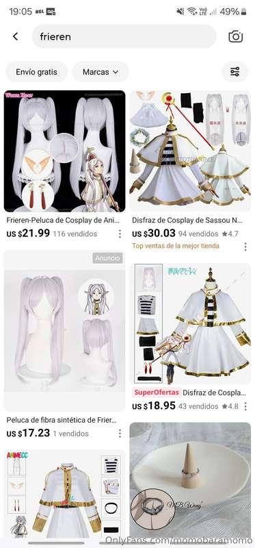 Some angel wants to support me with this frieren cosplay? 👉🏻..