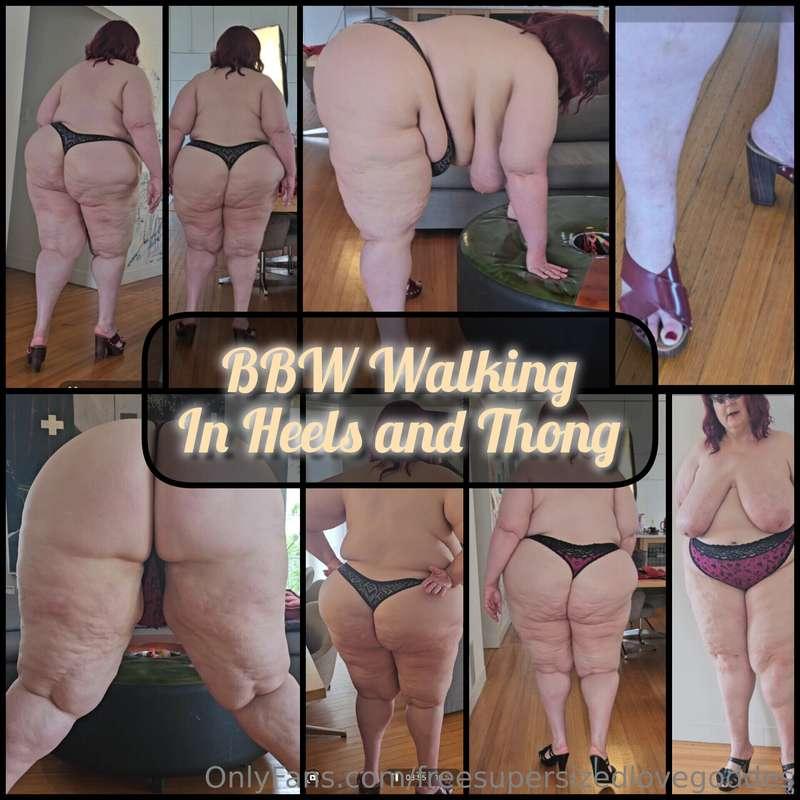 NEW!!! Walking in Heels and Thong: I love making naughty req..