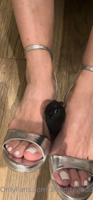 Oggi ho voglia di masturbare il mio dildo prima con i tacchi..