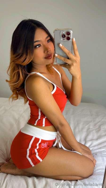 Red is so hot on me. What do you think?