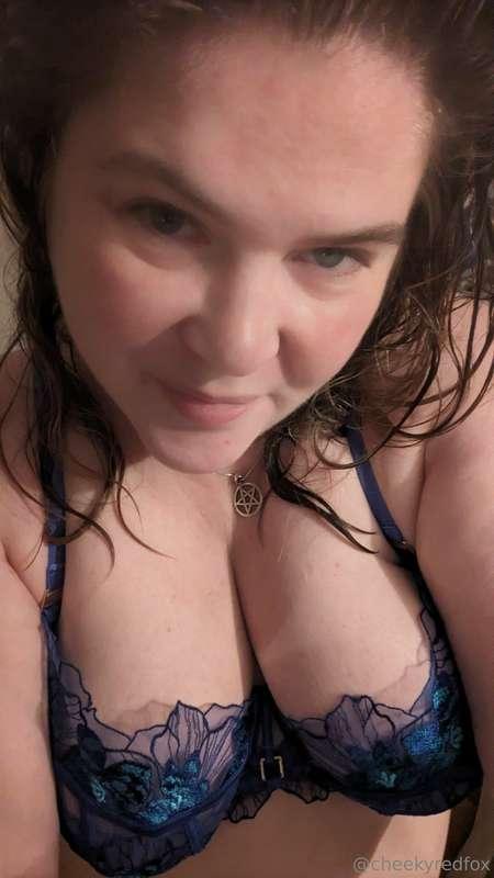 And from another angle... 
#bluelingerie #boobs